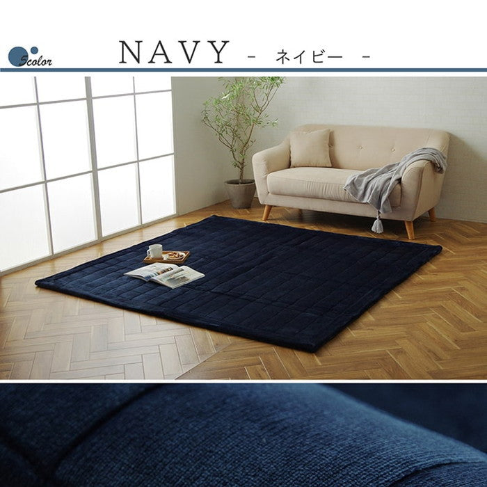 ラグ 長方形 手洗い なめらか 滑りにくい加工 ふっくら 約1畳 約90×185cm ベージュ グリーン グレー アイボリー ネイビー ihk-1291240023101の画像