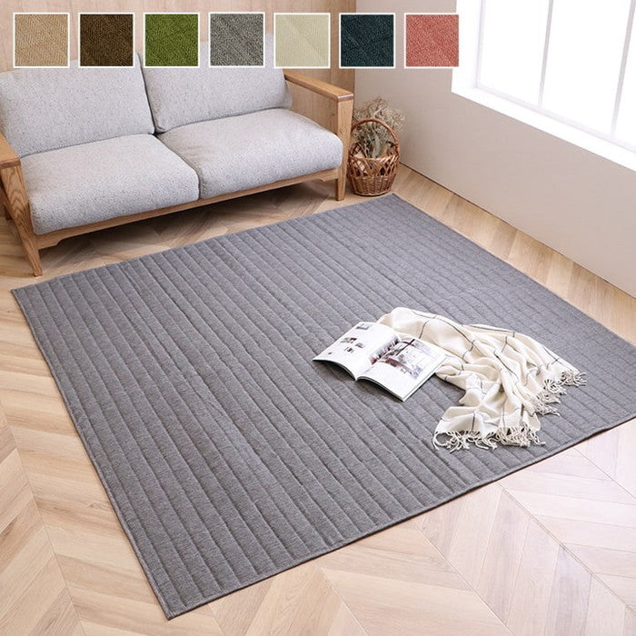 ラグ カーペット 長方形 3畳 洗える 無地 約200×250cm ホットカーペット 長方形対応 ベージュ ブラウン グリーン グレー アイボリー ネイビー ローズ ihk-1291300026501の画像