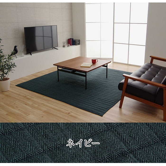 ラグ カーペット 長方形 3畳 洗える 無地 約200×250cm ホットカーペット 長方形対応 ベージュ ブラウン グリーン グレー アイボリー ネイビー ローズ ihk-1291300026501の画像