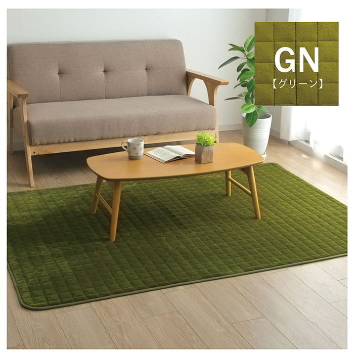 ラグ 滑りにくい 暖かい 保温 蓄熱 断熱 アルミ 無地 約200×240cm ホットカーペット対応 ベージュ ブラウン グリーン グレー ネイビー ihk-1292641026401の画像