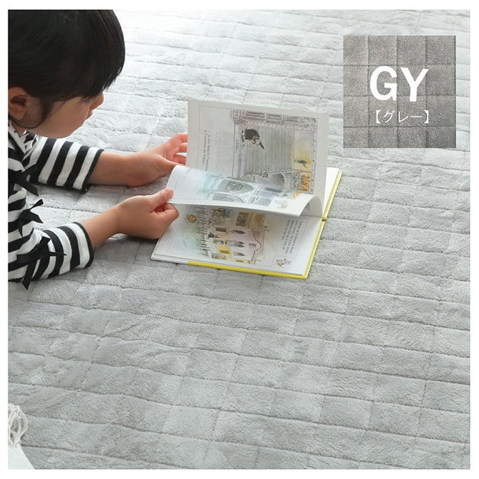 ラグ 滑りにくい 暖かい 保温 蓄熱 断熱 アルミ 無地 約200×240cm ホットカーペット対応 ベージュ ブラウン グリーン グレー ネイビー ihk-1292641026401の画像