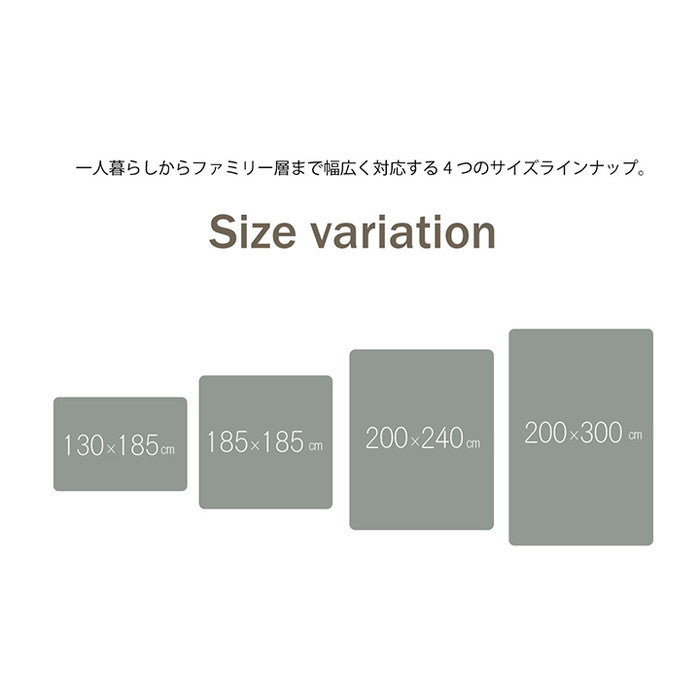 ラグ 滑りにくい 暖かい 保温 蓄熱 断熱 アルミ 無地 約200×300cm ホットカーペット対応 ベージュ ブラウン グリーン グレー ネイビー ihk-1292641026601