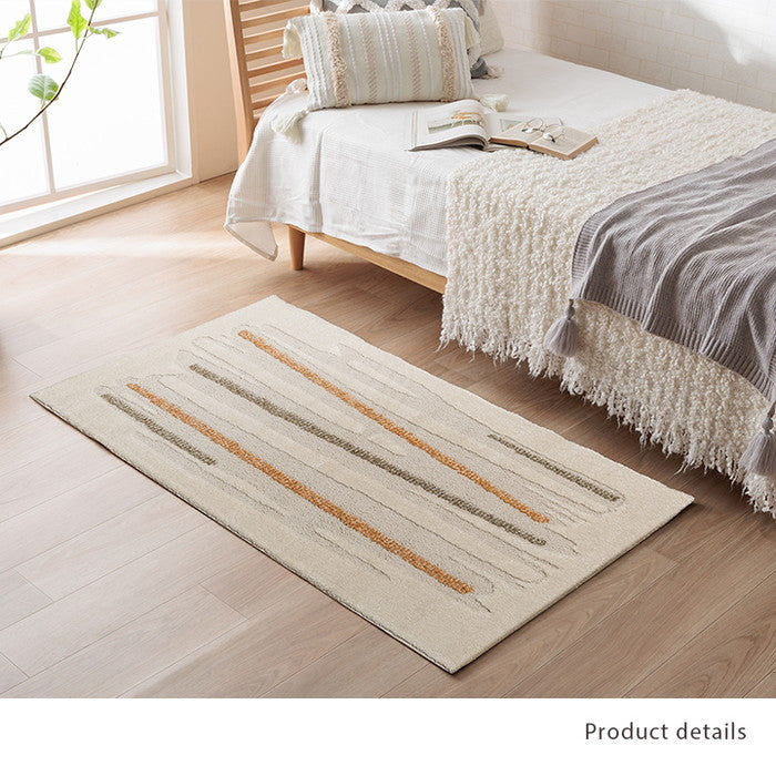 カーペット デザインラグ ウィルトンカーペット ルームマット ラグマット 長方形 北欧柄 シンプル 約80×140cm ihk-1321650010101の画像