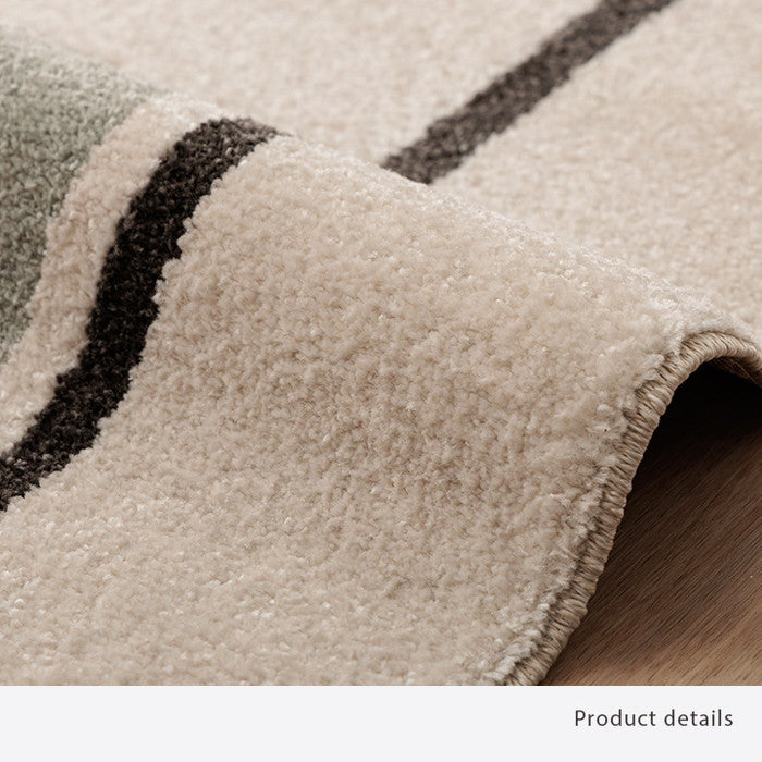 カーペット デザインラグ ウィルトンカーペット ルームマット ラグマット 長方形 北欧柄 ライン柄 約80×140cm ihk-1321670010101の画像