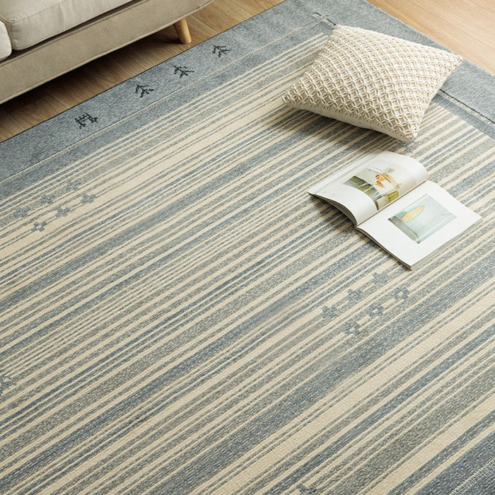 カーペット 抗菌ラグ 消臭ラグ 抗ウイルス ホットカーペット対応 ダイニング ラグ 長方形 ギャベ柄 約190×240cm ブラウン グレー ihk-1341440062003の画像