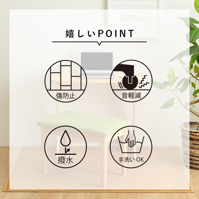 デスクカーペット キッズルームマット デスクワークマット シンプル 撥水 約110×133cm ベージュ ブラック ihk-1341470020503の画像