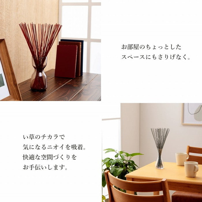 フレグラス インテリア 飾り 消臭剤 おしゃれ 落ち着く リビングインテリア 玄関飾り 約 70cm×50g ブルー グリーン グレー オレンジ パープル レッド イエロー ihk-1370040040504の画像