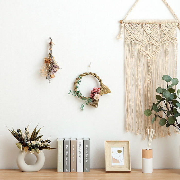 い草 リース 雑貨 飾り 消臭効果 リッラクス効果 アレンジ 約20cm丸 ihk-1370350015108の画像