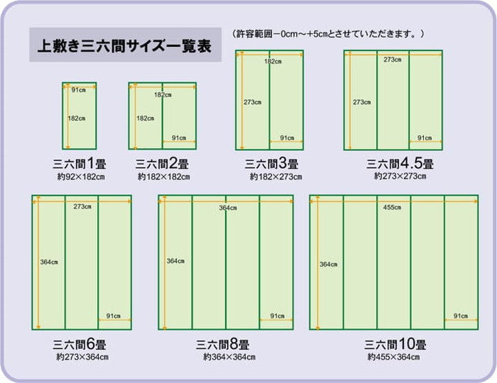 フリーカット い草 上敷き カーペット F不知火 三六間2畳 約182×182cm 裏:ウレタン張り ihk-1400121013202