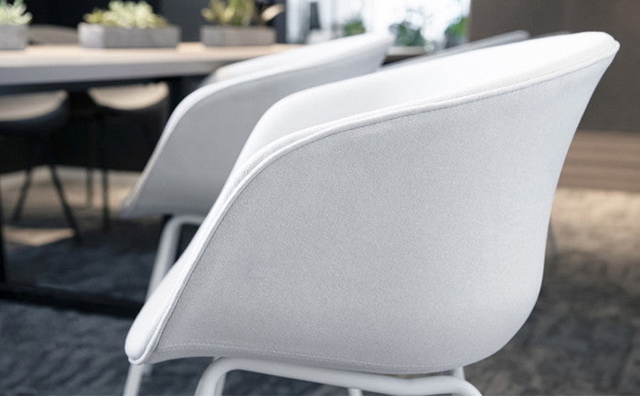 モーブ ダイニング チェア スチールレッグ フルカバー MAUVE Dining Chair SteelLeg FullCover ファブリック 3年保証付 デザイナーズ ジェネリック家具 リプロダクト inv-665f-qeの画像