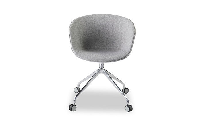 モーブ ダイニング チェア キャスターレッグ MAUVE Dining Chair CasterLeg シェル 白のみ 内側 ファブリック 3年保証付 デザイナーズ ジェネリック家具 リプロダクト inv-665hの画像