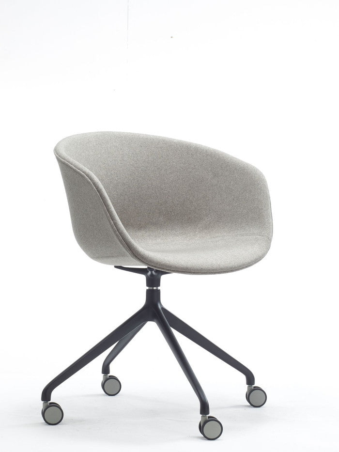 モーブ ダイニング チェア キャスターレッグ MAUVE Dining Chair CasterLeg シェル 白のみ 内側 ファブリック 3年保証付 デザイナーズ ジェネリック家具 リプロダクト inv-665hの画像