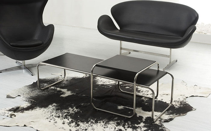 ラッシオ コーヒーテーブル LACCIO Coffee Table ブラック ホワイト 3年保証付 デザイナーズ ジェネリック家具 リプロダクト inv-8048btの画像