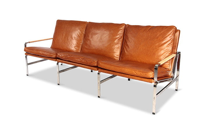 デュオ・プレーベン・ファブリシャス ヨルゲン・ カストホルム FK6720 ソファ 3P FK6720 Sofa 3P セミアニリンレザー 本革 3年保証付 デザイナーズ ジェネリック家具 リプロダクト inv-9108bs-semiの画像