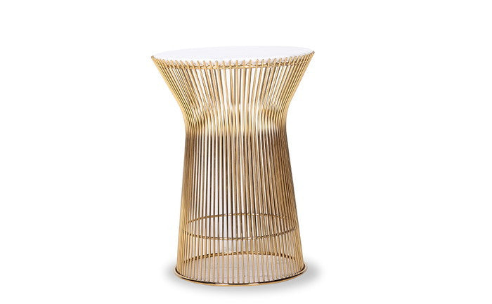 ウォーレン・プラットナー プラットナー サイドテーブル PLATNER Side Table 白大理石 3年保証付 inv-919btsil-wh