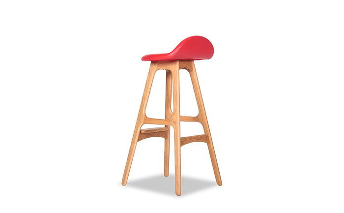 デニッシュ バースツール ミドル DANISH Bar Stool Middle セミアニリンレザー 本革 3年保証付 デザイナーズ ジェネリック家具 リプロダクト inv-9211bar-semiの画像