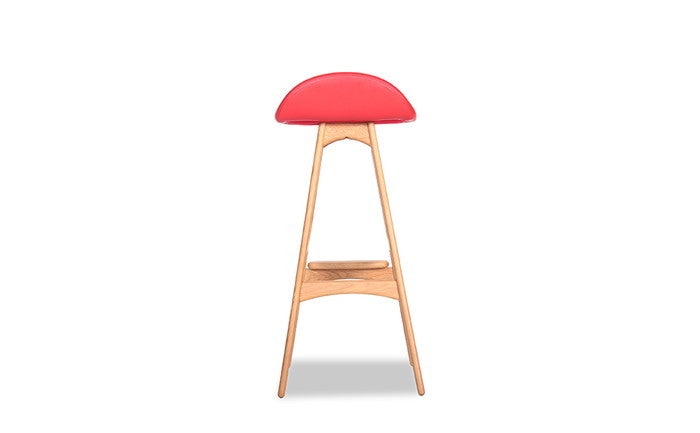 デニッシュ バースツール ミドル DANISH Bar Stool Middle セミアニリンレザー 本革 3年保証付 デザイナーズ ジェネリック家具 リプロダクト inv-9211bar-semiの画像