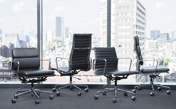 チャールズ&レイ・イームズ アルミナムグループ ハイバック エグゼクティブチェア ソフトパッド Aluminum Group Executive Chair SoftPad PU ファブリック 3年保証付 inv-e001a-1-pu