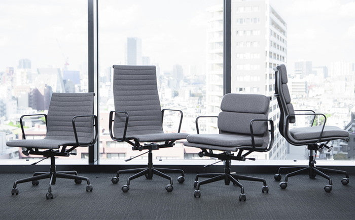 チャールズ&レイ・イームズ アルミナムグループ ハイバック エグゼクティブチェア ソフトパッド Aluminum Group Executive Chair SoftPad PU ファブリック 3年保証付 inv-e001a-1-pu