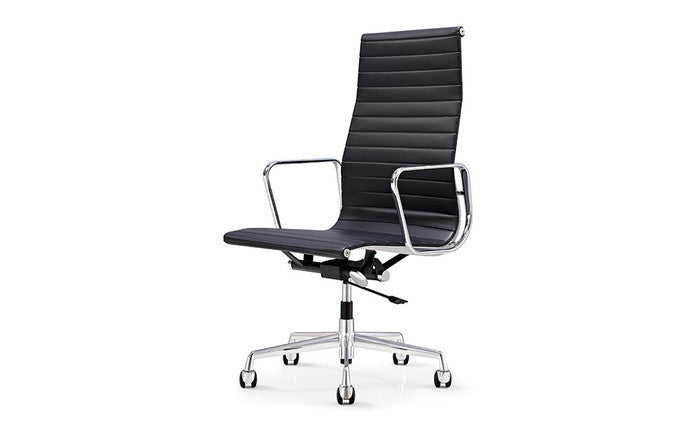 チャールズ&レイ・イームズ アルミナムグループ ハイバック エグゼクティブチェア フラットパッド Aluminum Group Executive Chair FlatPad PU ファブリック 3年保証付 inv-e001a-pu