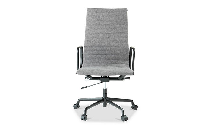 チャールズ&レイ・イームズ アルミナムグループ ハイバック エグゼクティブチェア フラットパッド Aluminum Group Executive Chair FlatPad PU ファブリック 3年保証付 inv-e001a-pu