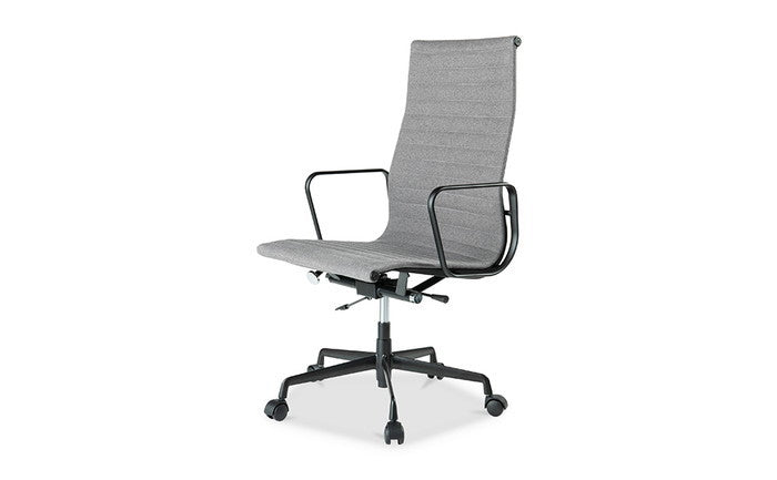 チャールズ&レイ・イームズ アルミナムグループ ハイバック エグゼクティブチェア フラットパッド Aluminum Group Executive Chair FlatPad PU ファブリック 3年保証付 inv-e001a-pu