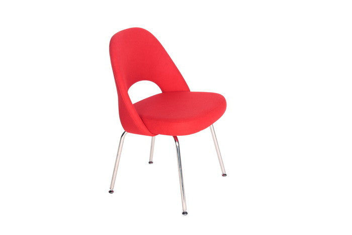 エーロ・サーリネン カンファレンス アームレスチェア スチールレッグ CONFERENCE Armless Chair Steel Leg セミアニリンレザー 本革 3年保証付 デザイナーズ ジェネリック家具 リプロダクト inv-fg47-semiの画像