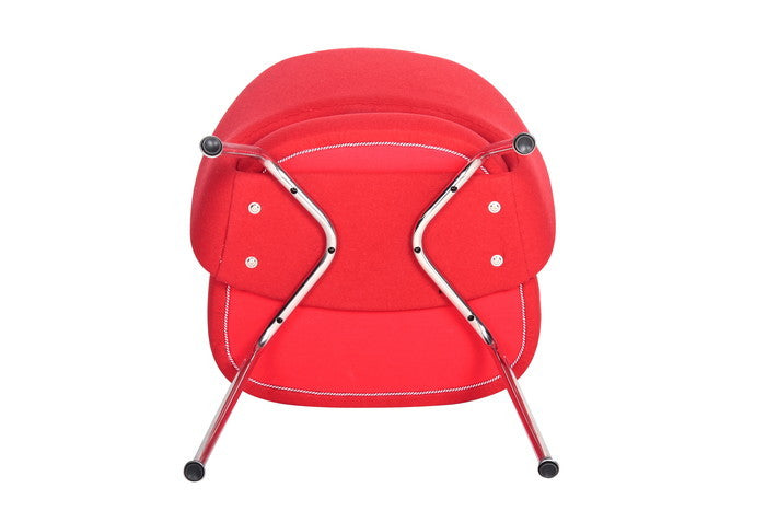 エーロ・サーリネン カンファレンス アームレスチェア スチールレッグ CONFERENCE Armless Chair Steel Leg セミアニリンレザー 本革 3年保証付 デザイナーズ ジェネリック家具 リプロダクト inv-fg47-semiの画像