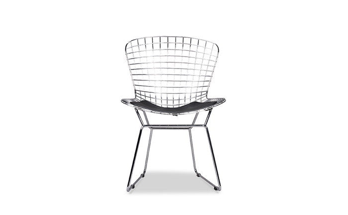 ハリー・ベルトイア ワイヤー サイドチェア WIRE Side Chair セミアニリンレザー 本革 3年保証付 デザイナーズ ジェネリック家具 リプロダクト inv-js-8811xaの画像