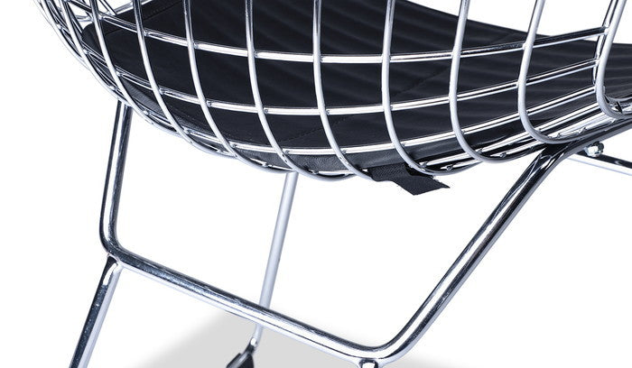 ハリー・ベルトイア ワイヤー サイドチェア WIRE Side Chair セミアニリンレザー 本革 3年保証付 デザイナーズ ジェネリック家具 リプロダクト inv-js-8811xaの画像