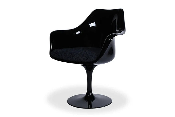 エーロ・サーリネン チューリップ アームチェア TULIP Arm Chair セミアニリンレザー 本革 3年保証付 デザイナーズ ジェネリック家具 リプロダクト inv-zc-8074saの画像