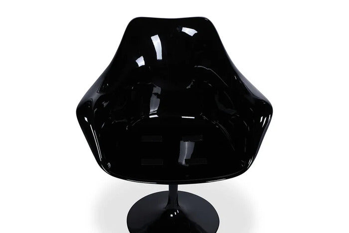 エーロ・サーリネン チューリップ アームチェア TULIP Arm Chair セミアニリンレザー 本革 3年保証付 デザイナーズ ジェネリック家具 リプロダクト inv-zc-8074saの画像