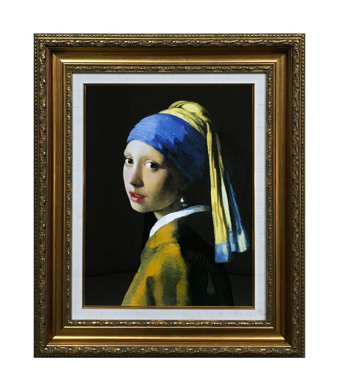 ヨハネス・フェルメール Johannes Vermeer 真珠の耳飾りの少女 KE-1001 複製名画 F6号 店舗 カフェ ラウンジ ロビー ホテル 法人 kar-10092440s1の画像