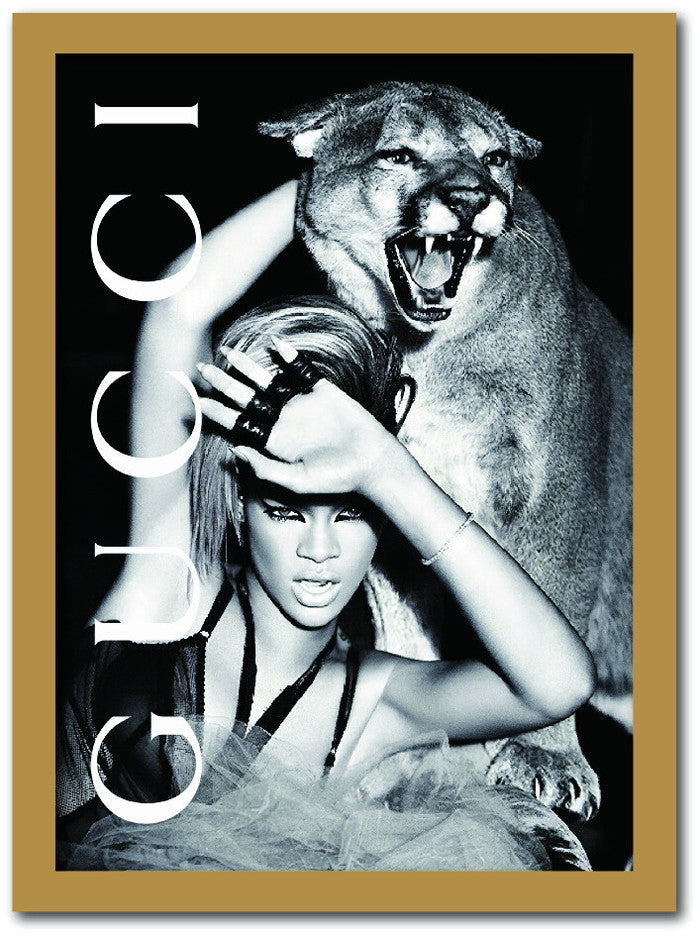 グッチ GUCCI Fashion Photography series2 FS-2008NA-A3 フレームカラー：ナチュラル サイズ：A3 店舗 カフェ ラウンジ ロビー ホテル 法人 kar-10130555s8の画像