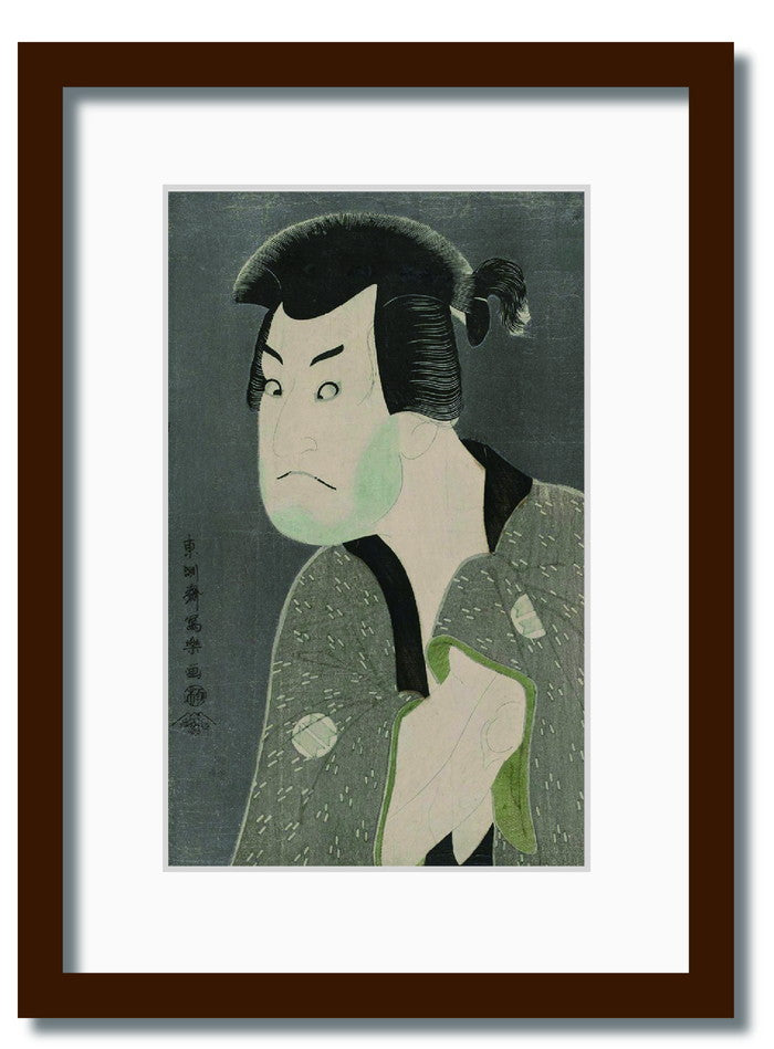 和楽シリーズ 浮世絵 東洲斎写楽 三世坂田半五郎の藤川水右衛門 WR-2014BR-A3 フレームカラー ブラウン サイズ W317×H440×D20mm 1350g 店舗 カフェ ラウンジ ロビー ホテル 法人 kar-11672106s6の画像