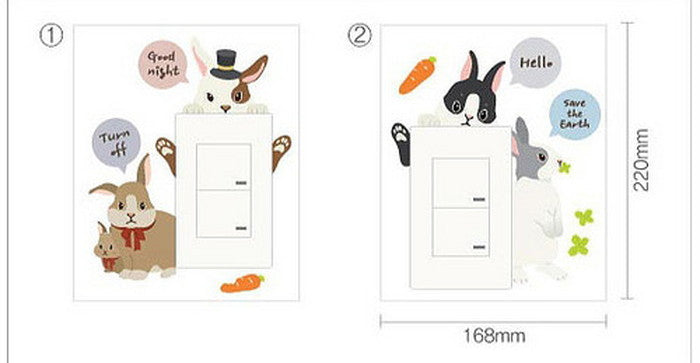 Switch Stickers スイッチステッカー Happy Baby Bunny OSH-9001 kar-4045998s1