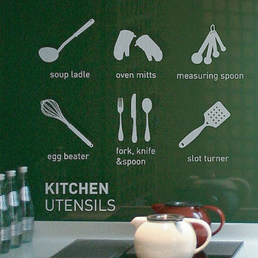 Mini Wall Stickers ミニウォールステッカー Kitchen Pattern OSH-9015 kar-4046015s1