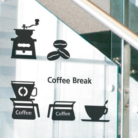 Mini Wall Stickers ミニウォールステッカー Cafe Pattern OSH-9016 kar-4046016s1