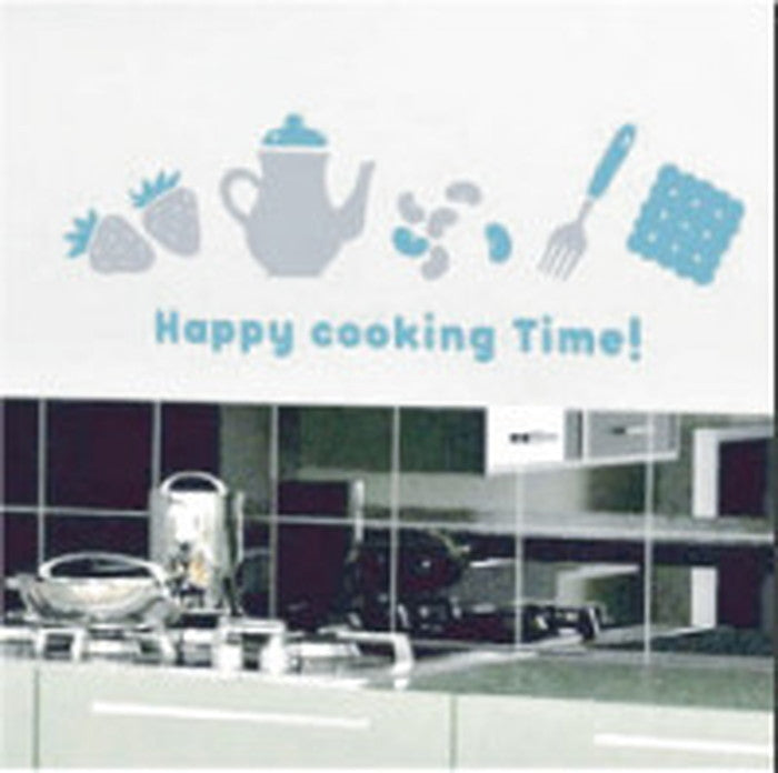 Mini Wall Stickers ミニウォールステッカー Happy Cooking Time OSH-9018 店舗 カフェ ラウンジ ロビー ホテル 法人 kar-4046027s1の画像