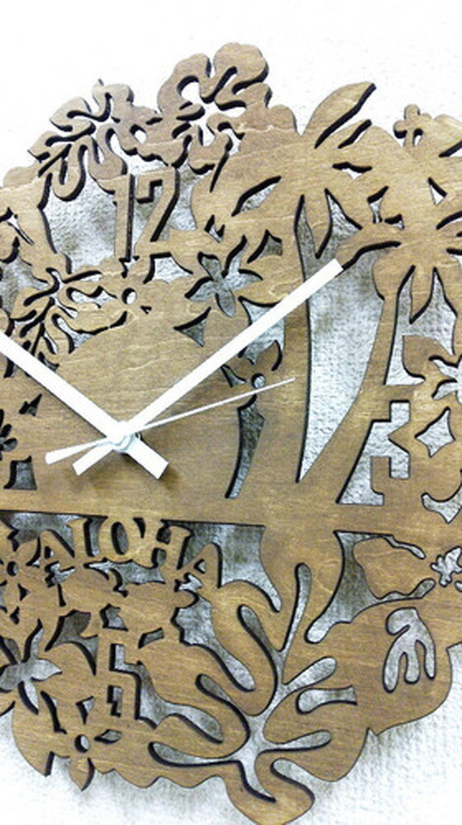 シルエットクロック Silhouette Clock2 Hawaiian Hawaiian Brown 保証付 sk-2003 kar-4650414s1