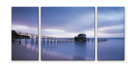 CANVAS ART キャンバスアート Sun rise サンライズ Lサイズ W1000×H500 3枚組 US-2007 店舗 カフェ ラウンジ ロビー ホテル 法人 kar-4999355s2の画像