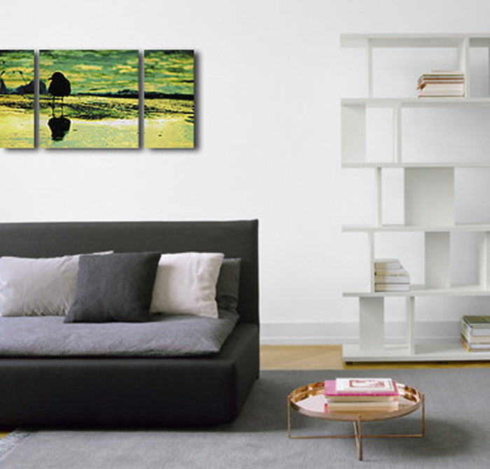 CANVAS ART キャンバスアート Seagull カモメ Mサイズ W600×H300 3枚組 US-1009 店舗 カフェ ラウンジ ロビー ホテル 法人 kar-4999358s1の画像