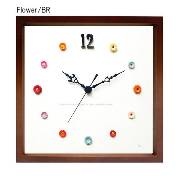 アートクラフト ペーパークイリング掛時計 Paper Quiling Clock ブラウン Flower PQ-1011 保証付 kar-5093254s2