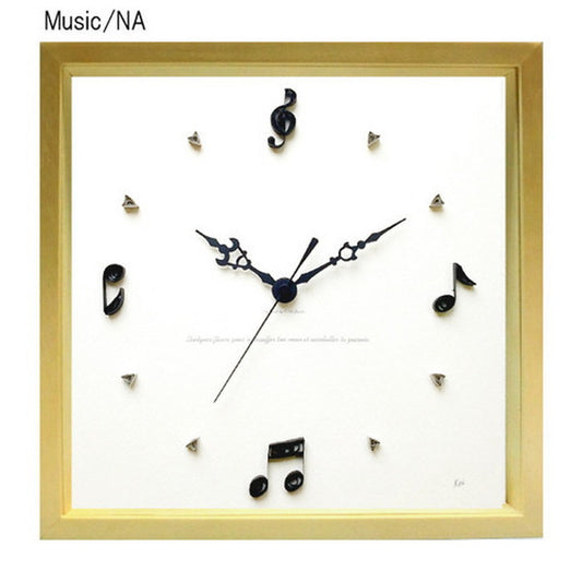 アートクラフト ペーパークイリング掛時計 Paper Quiling Clock フレームカラーナチュラル Music PQ-1009 保証付 kar-5093255s1