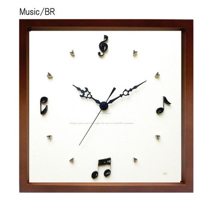 アートクラフト ペーパークイリング掛時計 Paper Quiling Clock ブラウン Music PQ-1012 保証付 kar-5093255s2