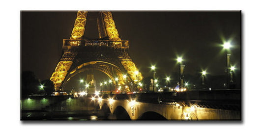 CANVAS ART キャンバスアート Paris Eiffel Tower パリ Lサイズ W1000×H500×D40mm US-6002 kar-6248575s1