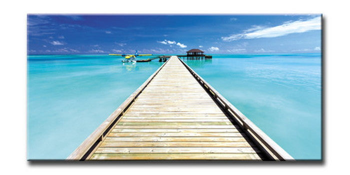 CANVAS ART キャンバスアート Blue Blue ブルーブルー Lサイズ W1000×H500×D40mm US-6010 店舗 カフェ ラウンジ ロビー ホテル 法人 kar-6248603s1の画像