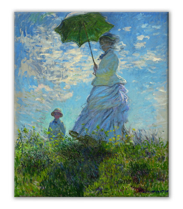 名画キャンバスアート クロード・モネ Claude Monet 散歩、日傘をさす女 CM-1004 kar-6622597s1