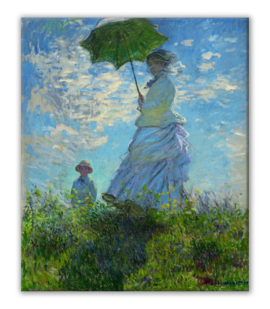 名画キャンバスアート クロード・モネ Claude Monet 散歩、日傘をさす女 CM-1004 kar-6622597s1