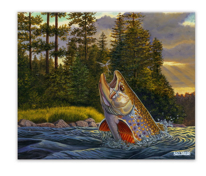 八百板浩司 トラウト1 CY-1006 直筆サイン入り キャンバスアート 店舗 カフェ ラウンジ ロビー ホテル 法人 kar-6893200S1の画像